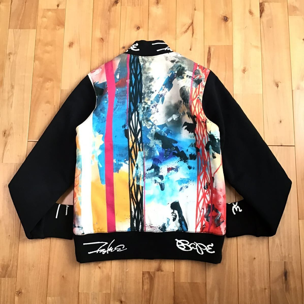 ☆激レア☆ FUTURA × BAPE varsity jacket Mサイズ a bathing ape