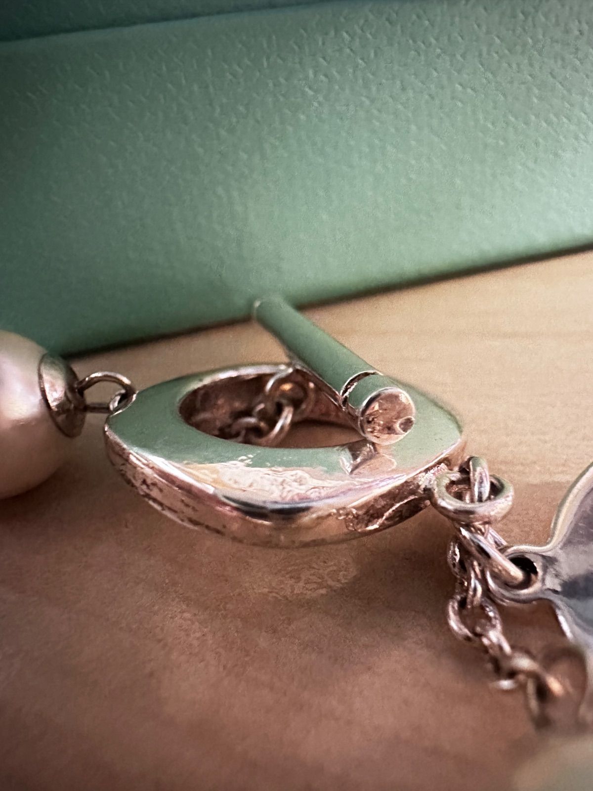激レア　Tiffany&Co.SV925クッション パール トグルブレスレット 激レア Tiffany&Co.SV925クッション パール トグルブレスレット