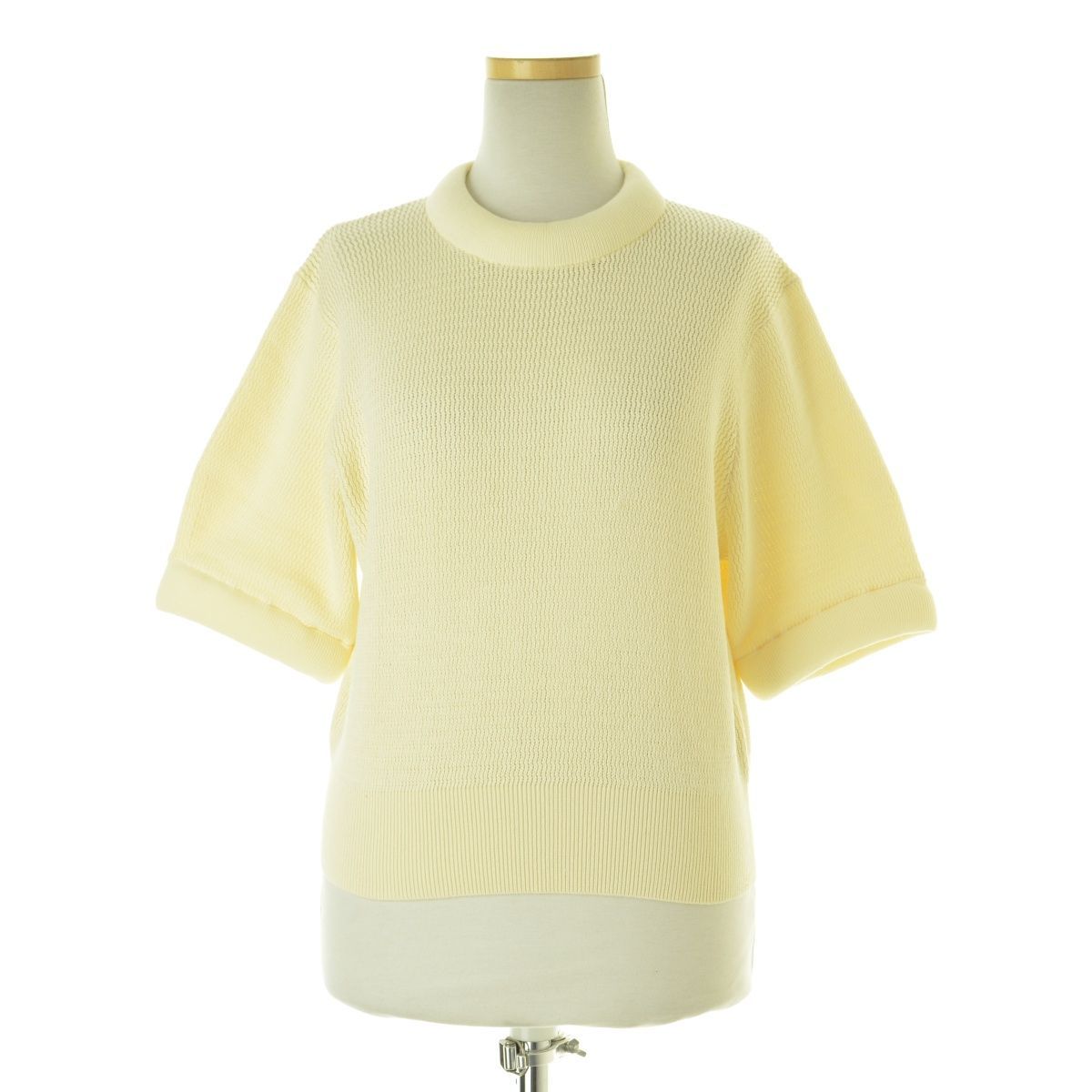 1【CLANE / クラネ】23SS 14106-2262 3D RIB KNIT TOPS リブ ニット