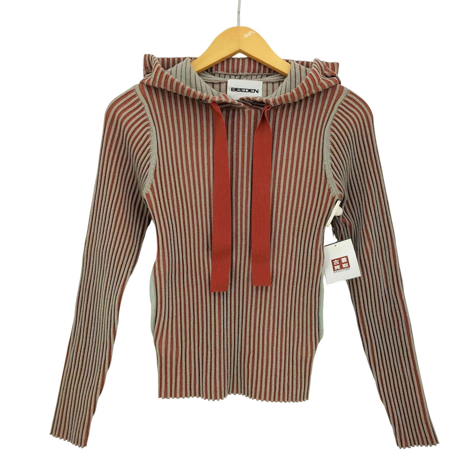 USED古着(ユーズドフルギ) BEEDEN SWITCH COL RIB KNIT HOODIE レディ 中古 古着 0124 ユーズドフルギ USED古着 BEEDEN SWITCH COL RIB KNIT HOODIE