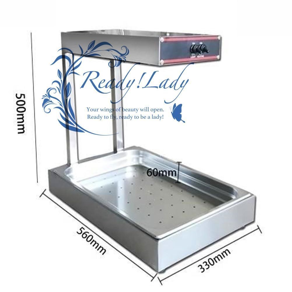 商業用1000Wステンレス鋼食品ランプウォーマー 家庭用キッチン調理用フライドポテトチキン
