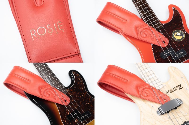 new】ROSIÉ / ROSIE straps Pastel Limited Collection Red 4.0inch