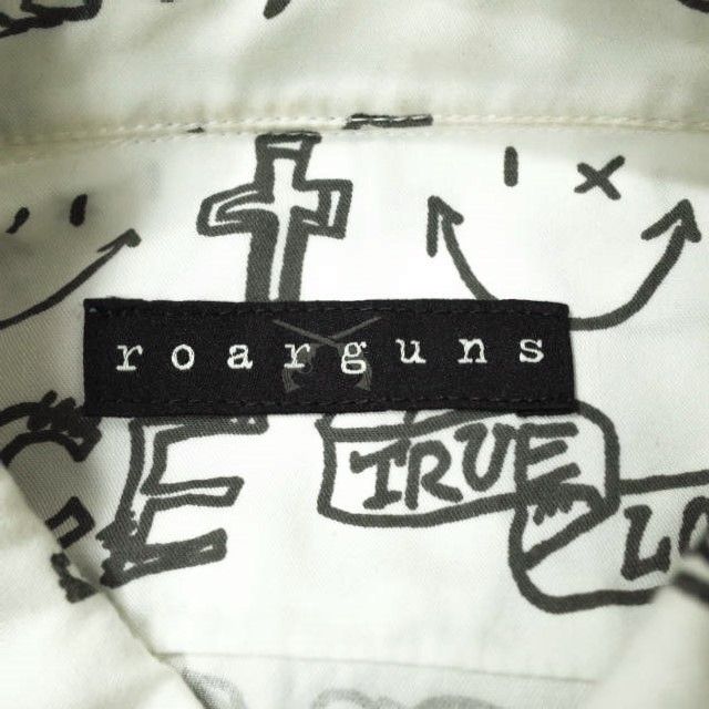 roarguns ロアーガンズ 23SS 日本製 GRAFFITI PRINT SHIRT グラフィックプリントシャツ 23SGS-03 2 WHITE 長袖 roar ロアー HANDDRAWN 落書き トップス【中古】【roarguns】 楽天市場】roarguns ロアーガンズ 23SS 日本製 GRAFFITI PRINT SHIRT