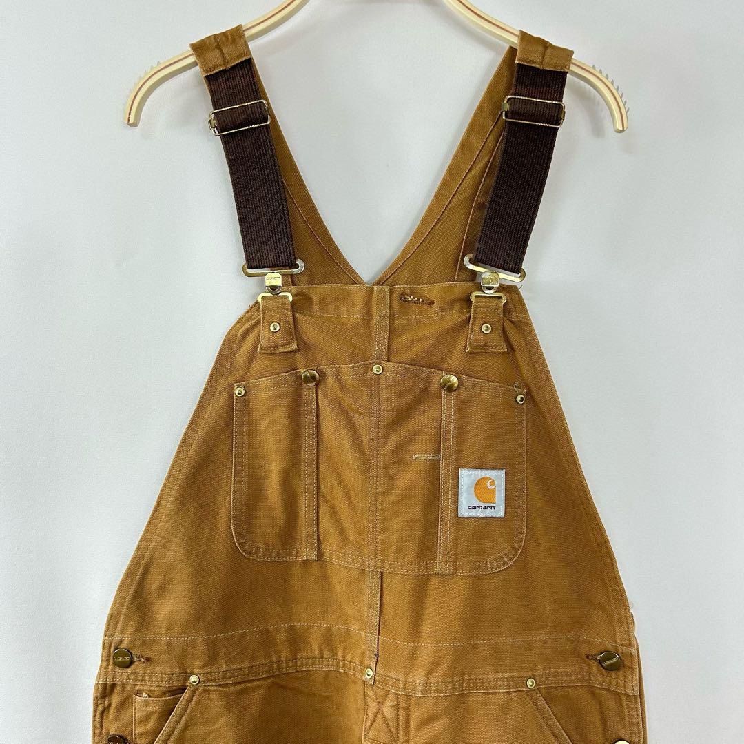 vintage ヴィンテージ ビンテージ 80s 80年代 USA製 アメリカ製 カーハート Carhartt ダック地 オーバーニー オーバーオール  つなぎ オールインワン サロペット キャメル メンズ 輸入古着 海外古着 - メルカリ