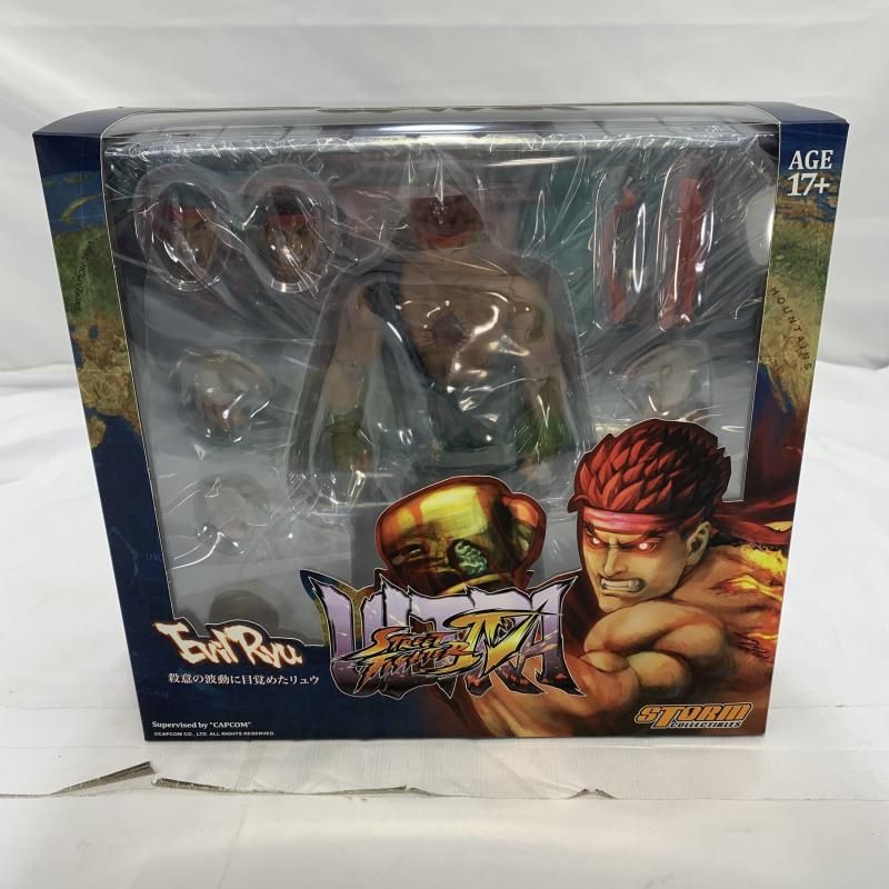 【中古】未開封)STORM COLLECTIBLES 殺意の波動に目覚めたリュウ アクションフィギュア ウルトラストリートファイターⅣ [19]
