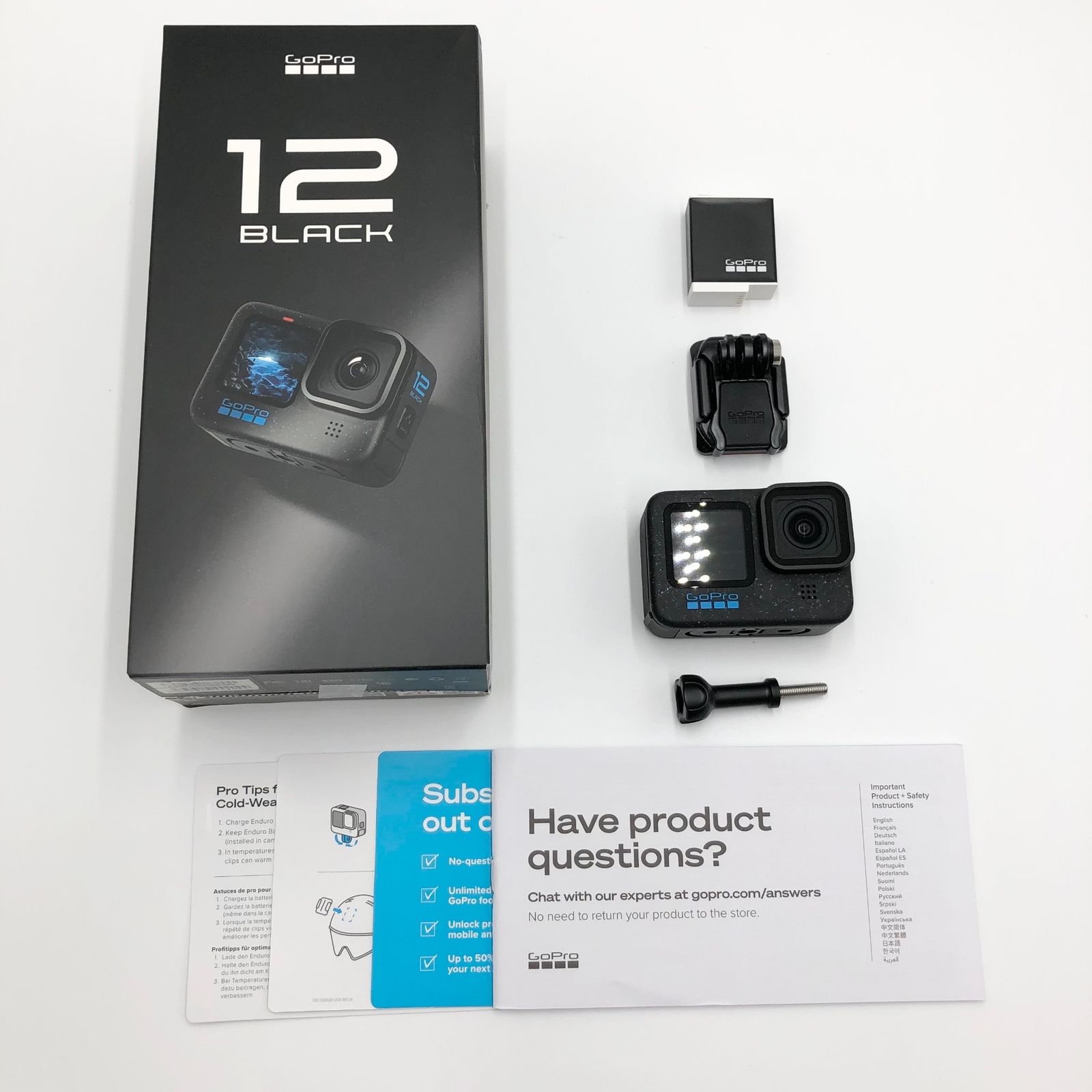 GoPro HERO12 Black アクションカメラ 5.3K/60fps + 4K120fps GoPro HERO12 Black アクションカメラ 5.3K/60fps + 4K120fps