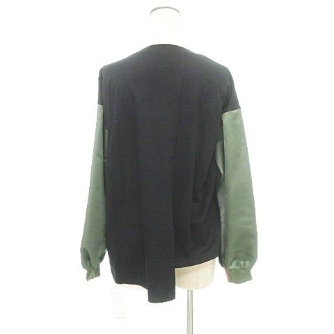 マルシャルテル TERRE 25 SS ミリタリー コンビネーション トップス ギンガムチェック 2 Mサイズ 黒 ブラック カーキ他