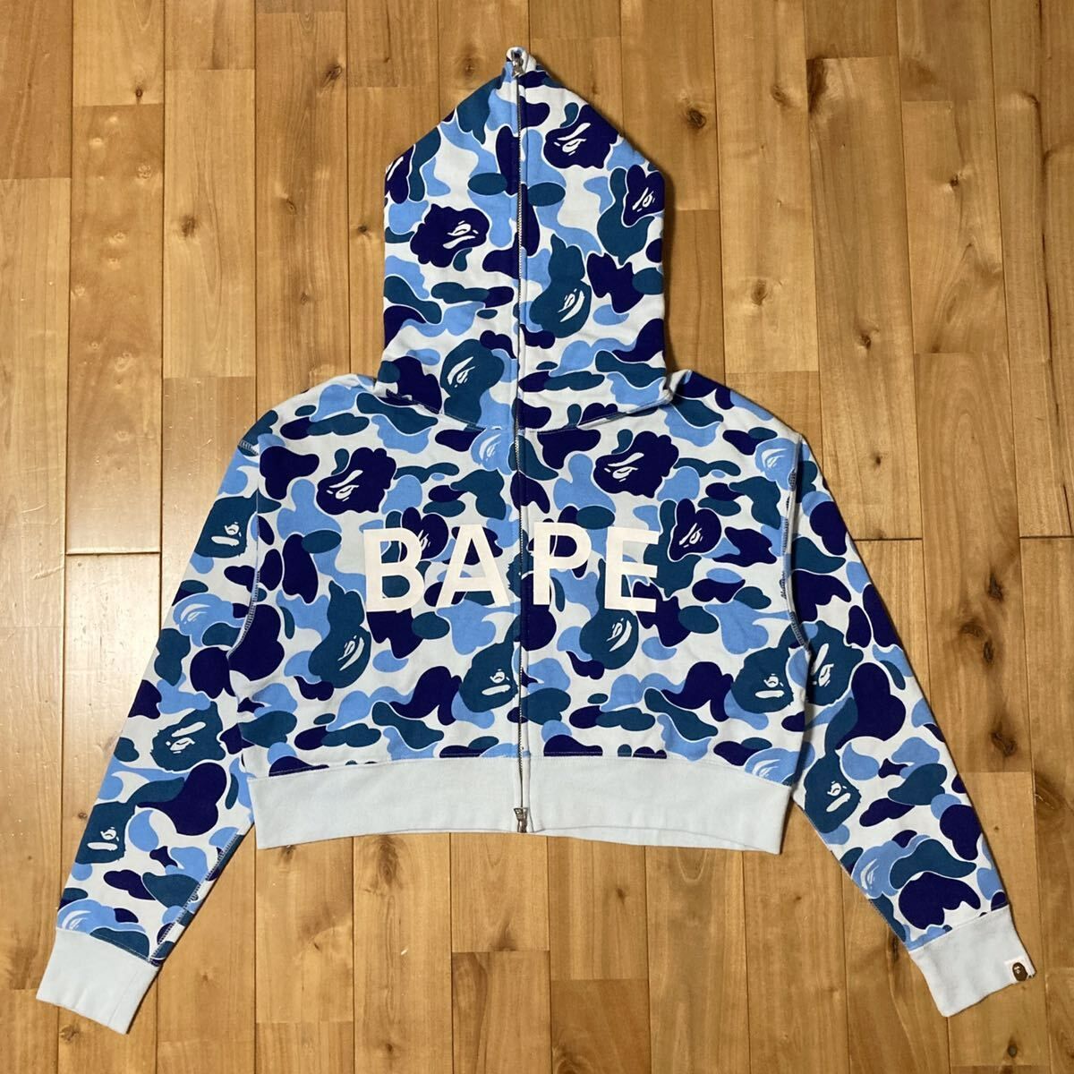 ABC camo パーカー レディース Mサイズ a bathing ape BAPE full zip 