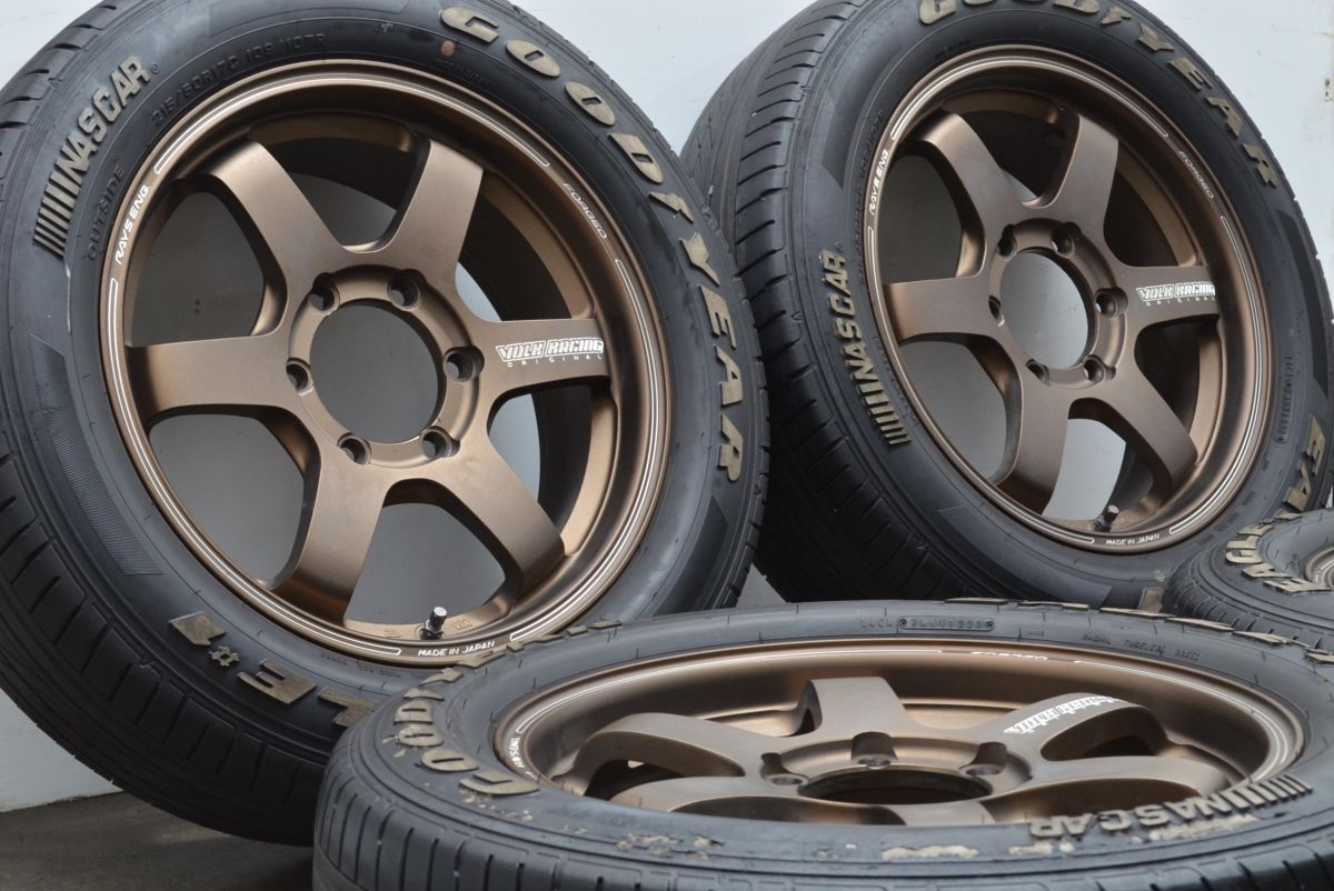 安全性 鍛造 RAYS ボルクレーシング TE37 SB 17in 6.5J 38 139.7 2025製 グッドイヤー イーグル♯1 ナスカー 215|60R17 200 ハイエース