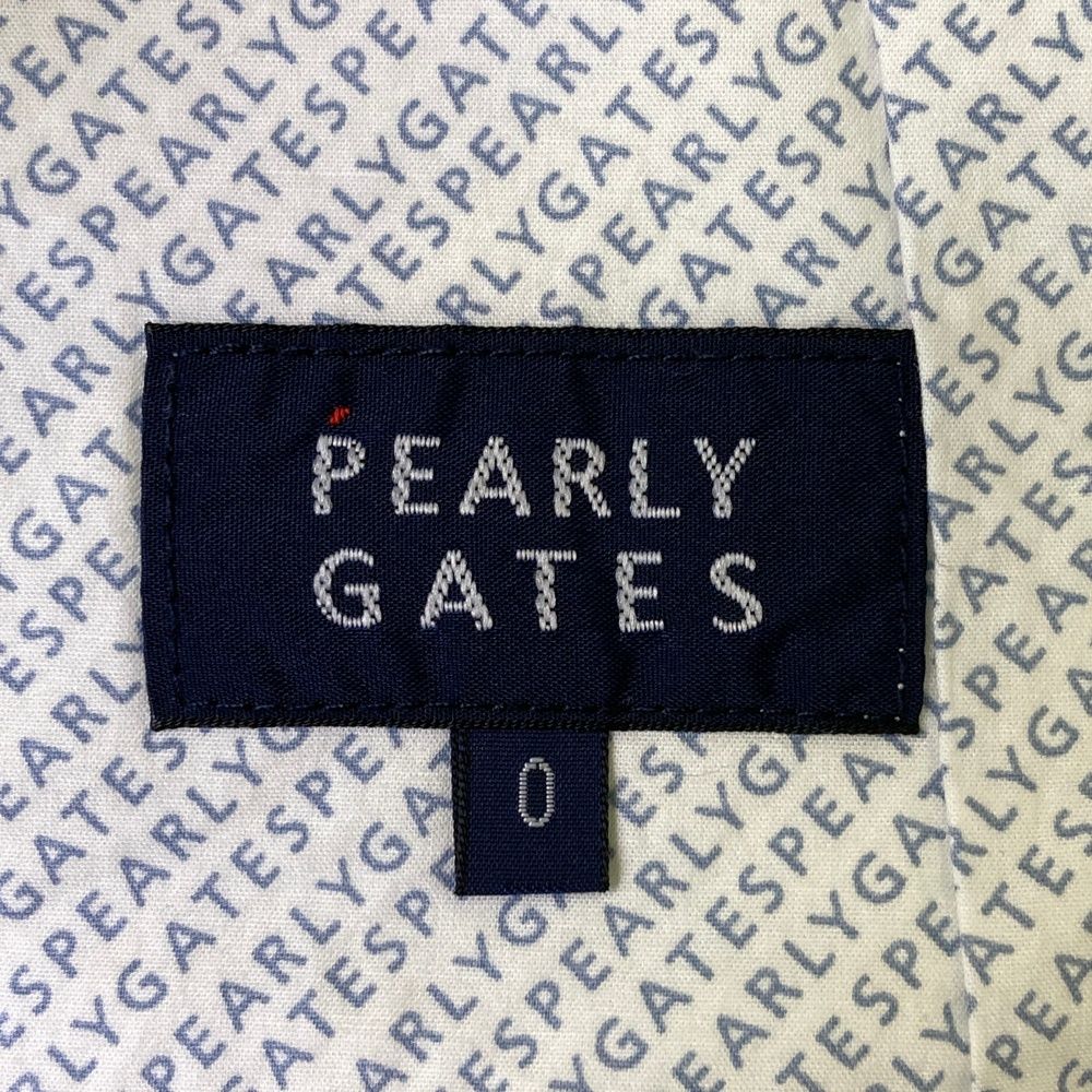 サイズ：0 PEARLY GATES パーリーゲイツ 055-0231102 パンツ ロゴ ホワイト系 [240101489629] ゴルフウェア レディース ストスト サイズ：0 PEARLY GATES パーリーゲイツ 055-0231102 パンツ ロゴ