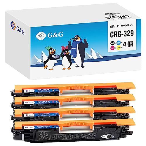 CRG-329 4色セット_Gu0026G Gu0026G CRG-329 4色セット キヤノン 互換 トナー (CRG-329BK CRG-329C CRG-329M CRG-329Y) 対応機種:Satera LBP7010C