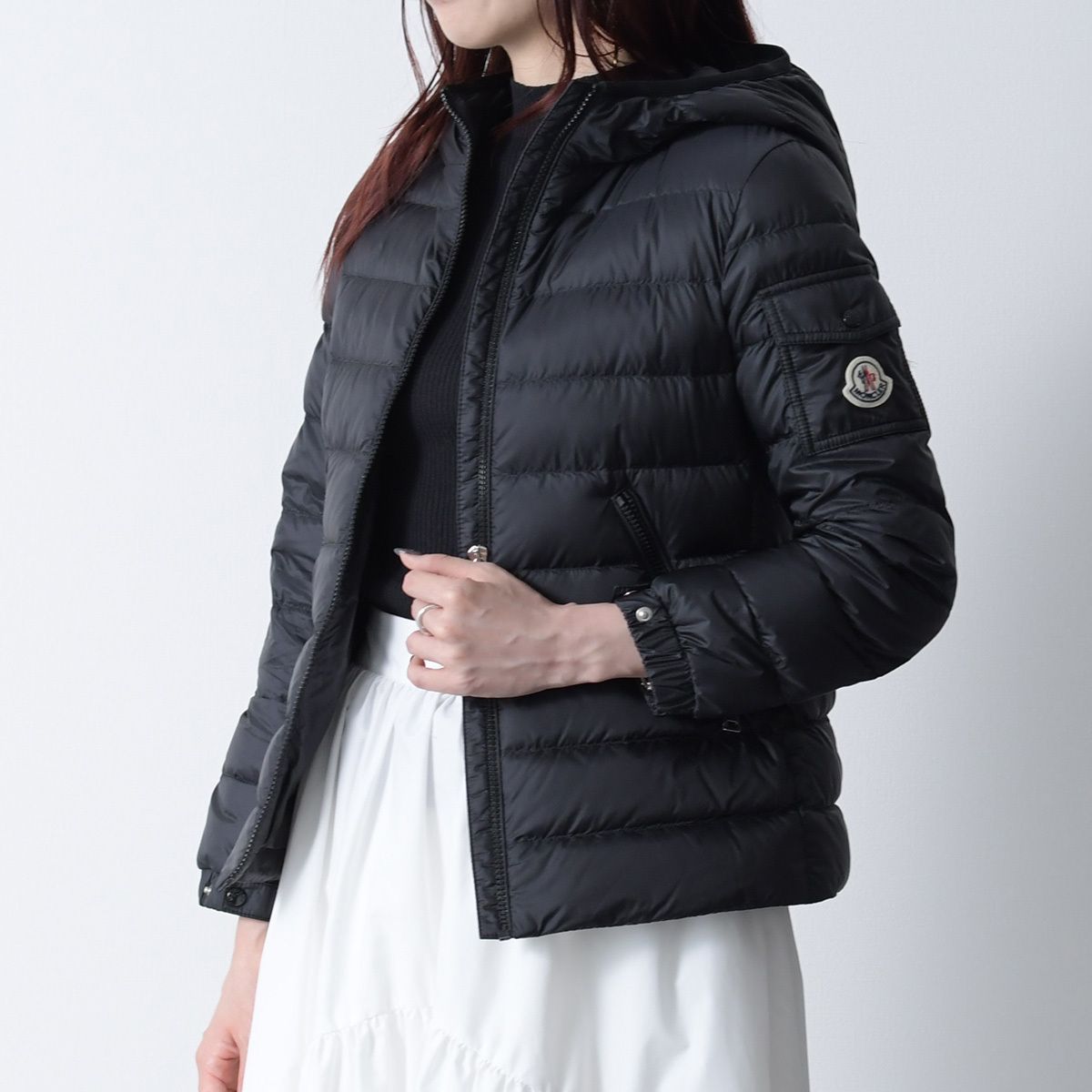 MONCLER モンクレール GLES ダウンジャケット 1A00030595FE キッズ レディース BLACK 黒 ブラック 軽量 ショート丈 タウンユース