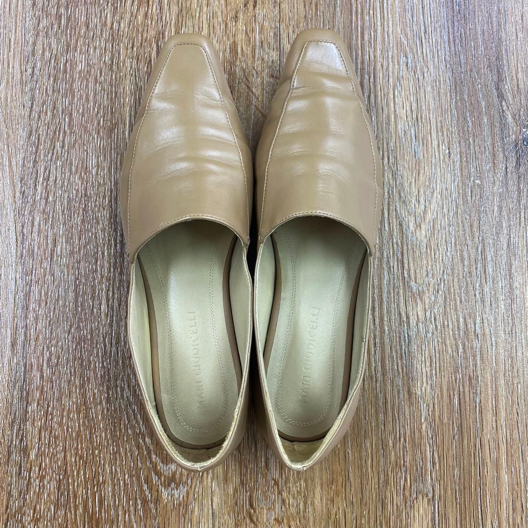 m3791 マリ ジウディセリ ローファー ラムスキン TAN シューズ 38
