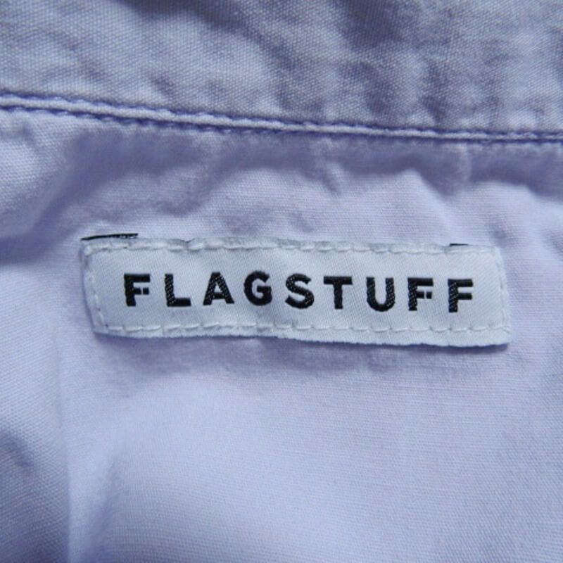 FLAGSTUFF フラグスタフ 長袖シャツ 20SS-FS-30 BIG L/S SHIRTS ビッグシルエット オープンカラー パープル XL 27106946