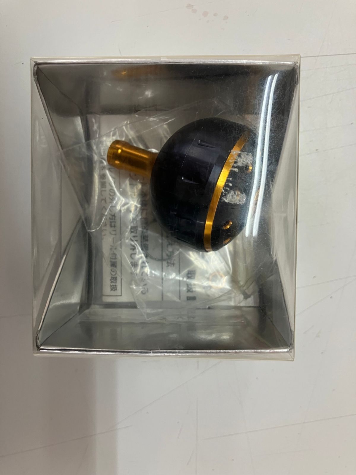 SHIMANO 夢屋 アルミラウンド型 パワーハンドルノブ ブラック