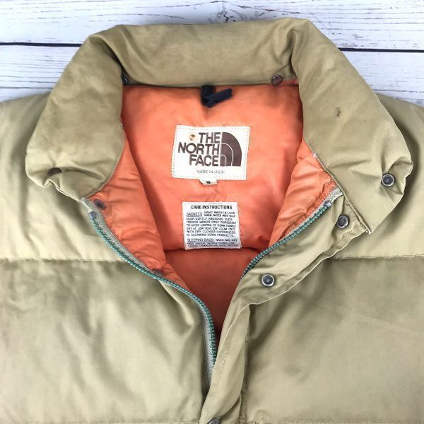 70s-80s/USA製ビンテージ☆THE NORTH FACE☆茶タグ/TALONジップ/ダウン