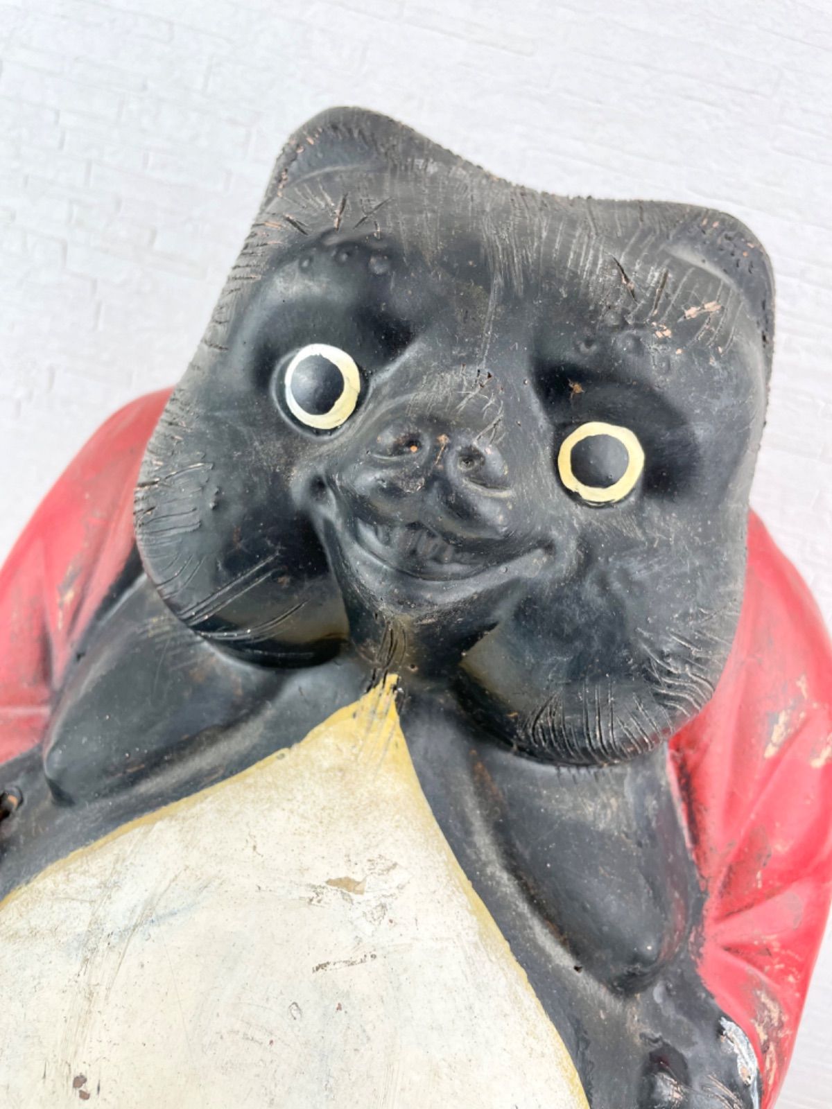 たぬきの置物　珍しい笠間焼　４０年以上前　開運　縁起物　陶器 Amazon.co.jp: 笠間焼 たぬき 狸 置物 縁起物 商売繁盛 インテリア