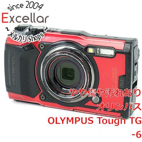 bn:8] OLYMPUS 防水コンパクトデジタルカメラ Tough TG-6 RED レッド 本体いたみ 元箱あり - メルカリ