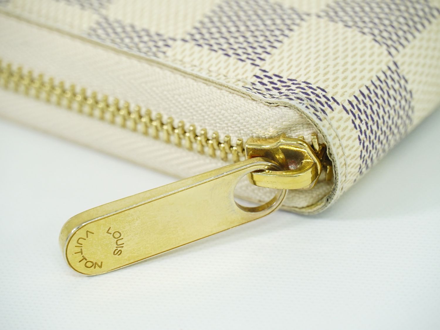 本物 ルイヴィトン LOUIS VUITTON LV 旧型 ジッピーウォレット ダミエ  