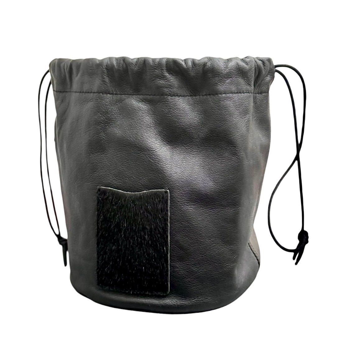 slow&Co BEAMS 巾着レザーバッグ 美品】slow&Co BEAMS 巾着レザーバッグ