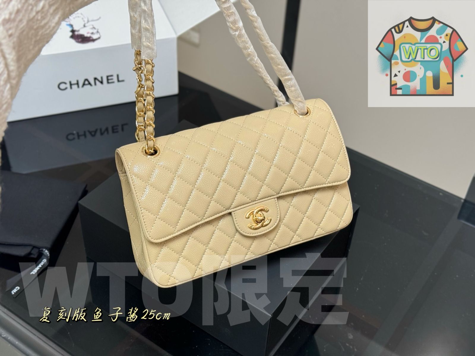 今日WTO】Chanel シャネル CFバッグ 折りたたみボックスと航空機