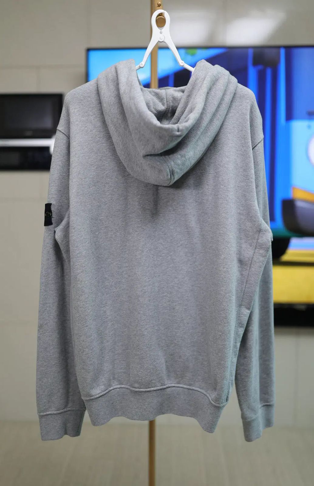 STONE ISLAND(ストーンアイランド) グレー フード ジップアップ XL