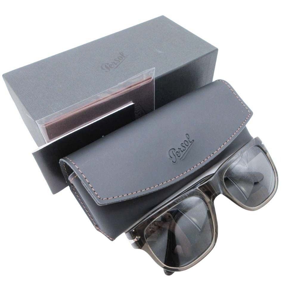 新品同様 Persol ペルソール サングラス ウェリントン型 シースルー  