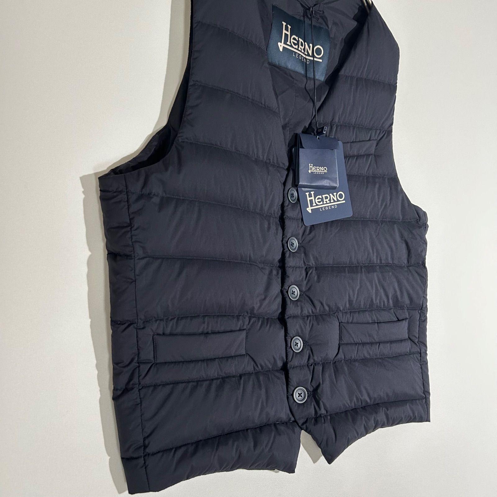 Herno／ヘルノ／ダウンベスト／フード付き／ダークネイビー／50 楽天市場】【クリアランス20】ヘルノ リゾート HERNO RESORT