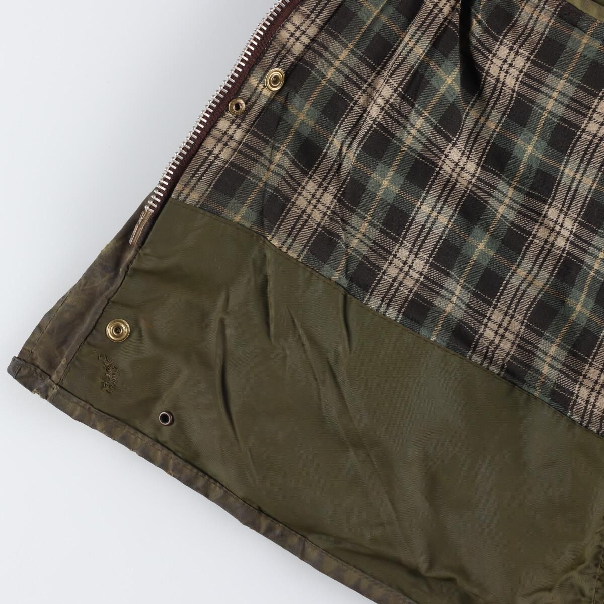 古着 80年代 バブアー Barbour BORDER ボーダー 旧3ワラント ワックス