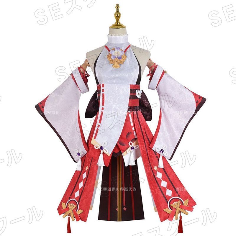 Amazon.co.jp: 原神（Genshin） 八重神子（やえみこ） コスプレ