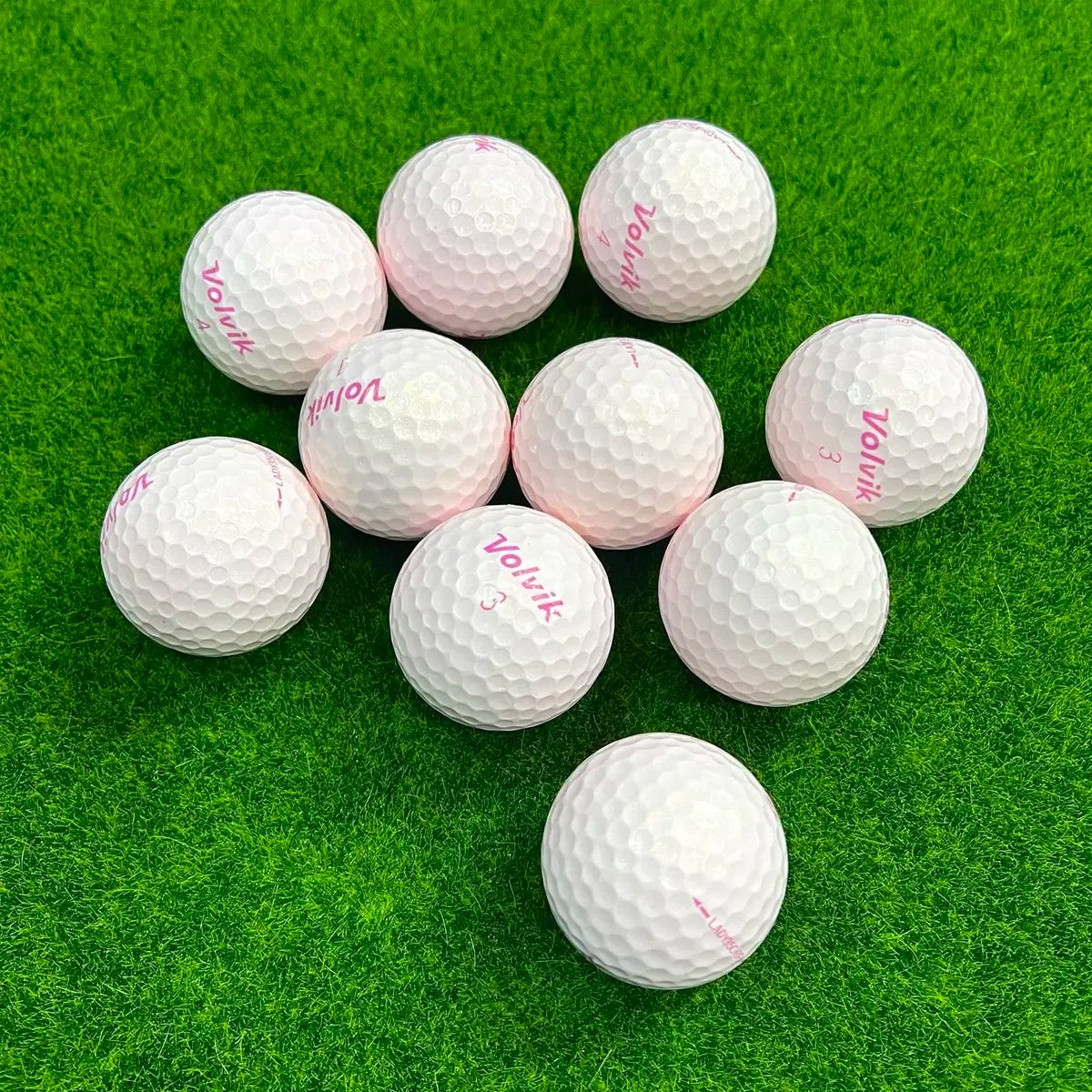 Volvik Volvik (ボルビック) ロストボール 3 平和 薄ピンク ゴルフボール