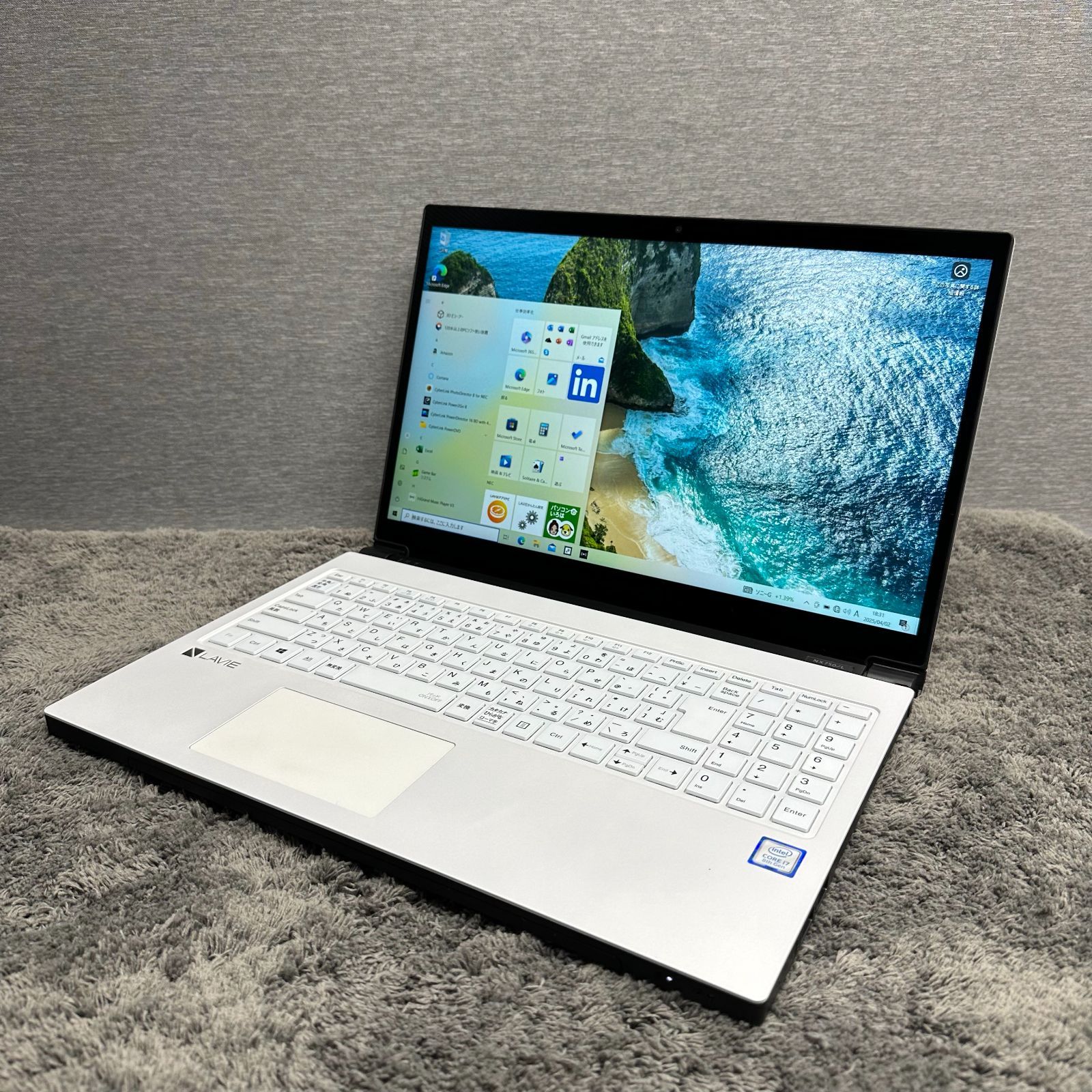 LAVIE NS600◇Ryzen7 2700U/SSD 256G/8G/カメラ NEC、Optaneメモリー