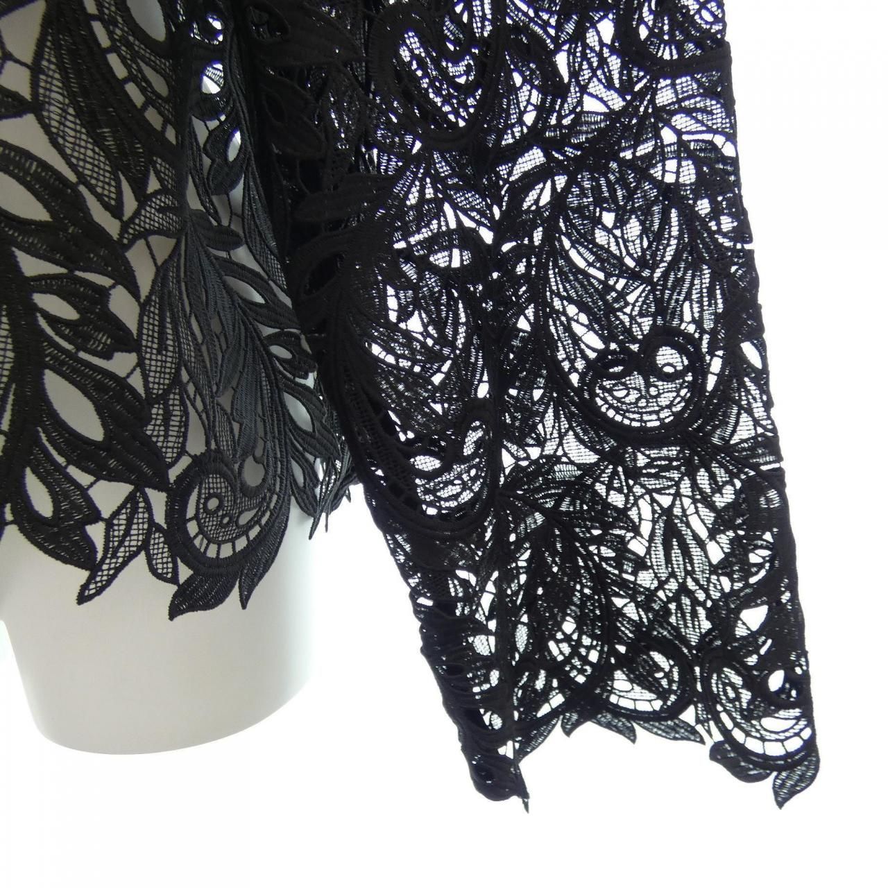 DOMELLE ドメル シャツ ブラウス ラッフルスリーブ 黒 フリル M DOMELLE ドメル シャツ ブラウス ラッフルスリーブ 黒 フリル M