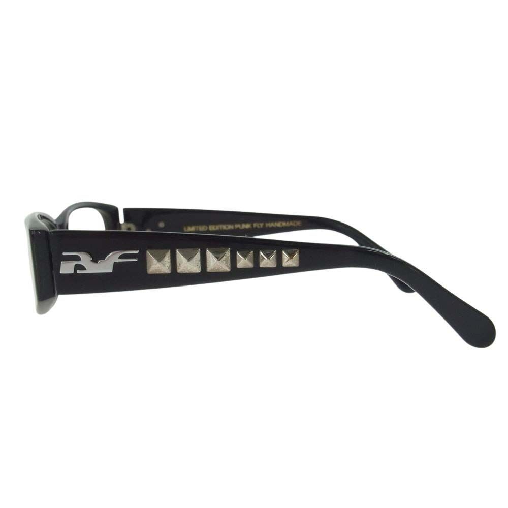 ブラックフライ スタッズ メガネ BLACKFLYS スタッズ メガネ y2k BLACK