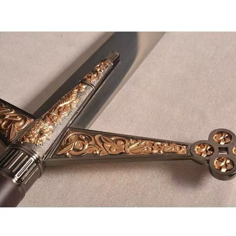 スコットランド クレイモア大剣 140cm 金属製西洋剣・壁掛け