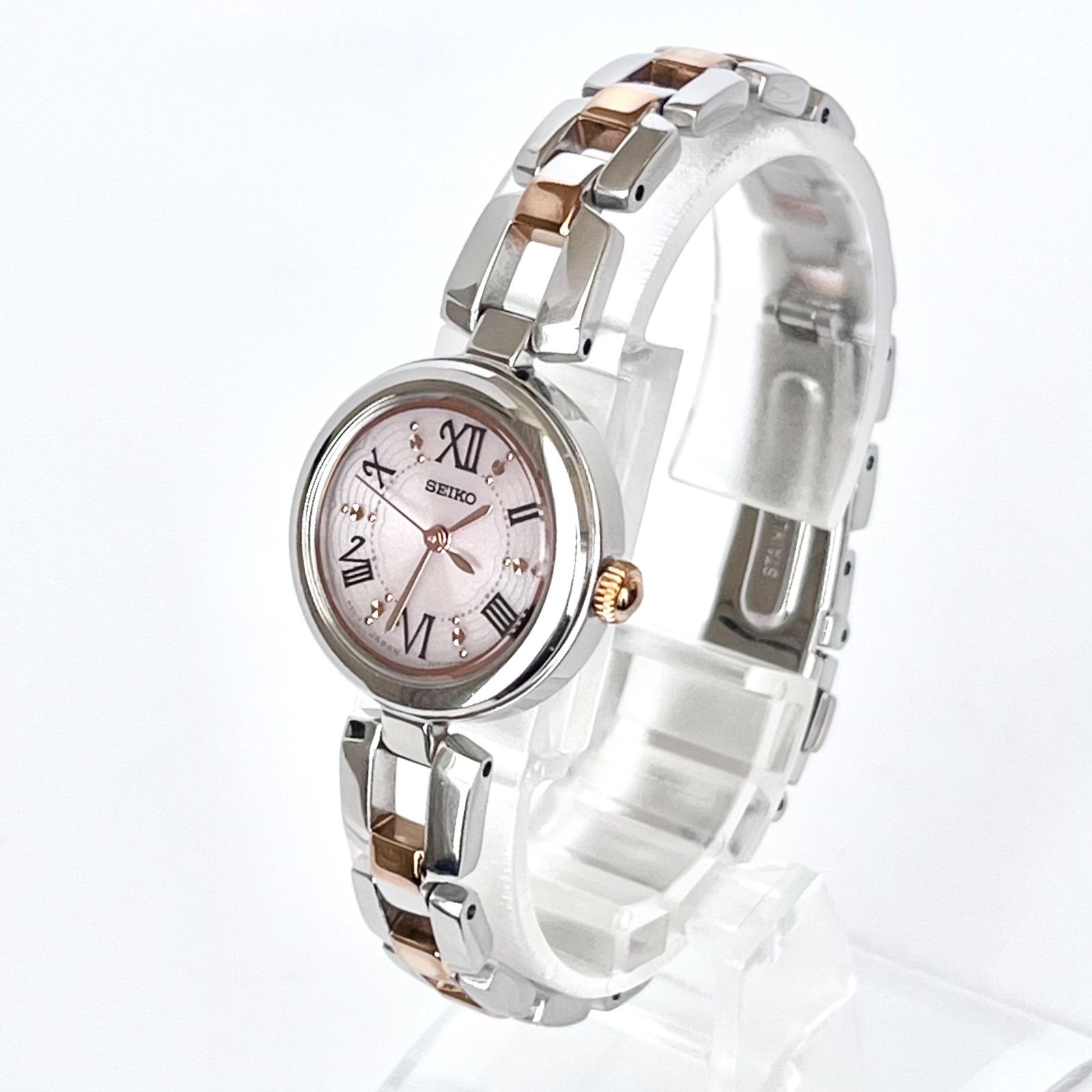 【初売り】 稼働 腕時計 レディース セイコー ソーラー 美 磨き済み】SEIKO 時計