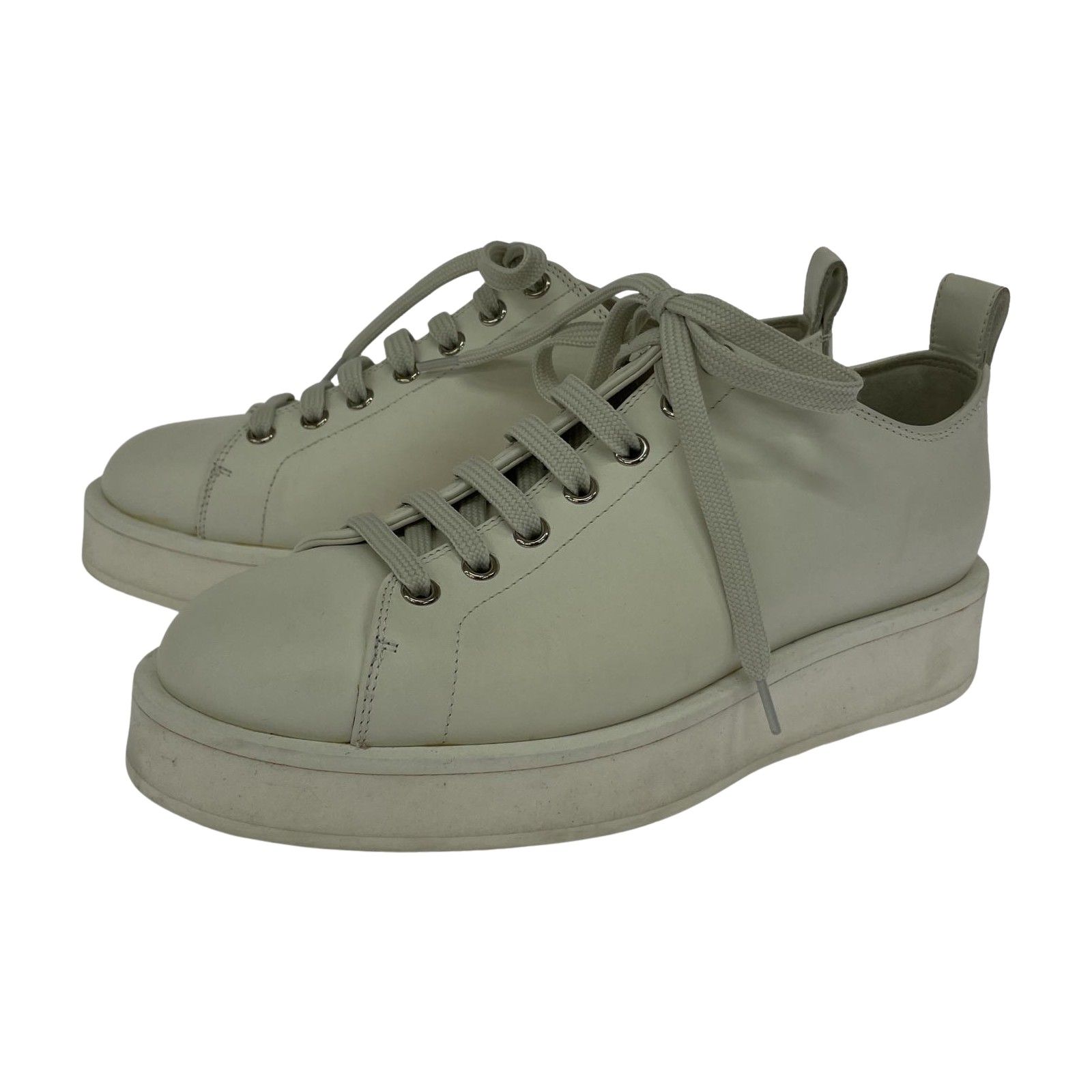 JIL SANDER ジルサンダー スニーカー レザー ホワイト サイズ36 JIL SANDER ジルサンダー スニーカー レザー ホワイト サイズ36