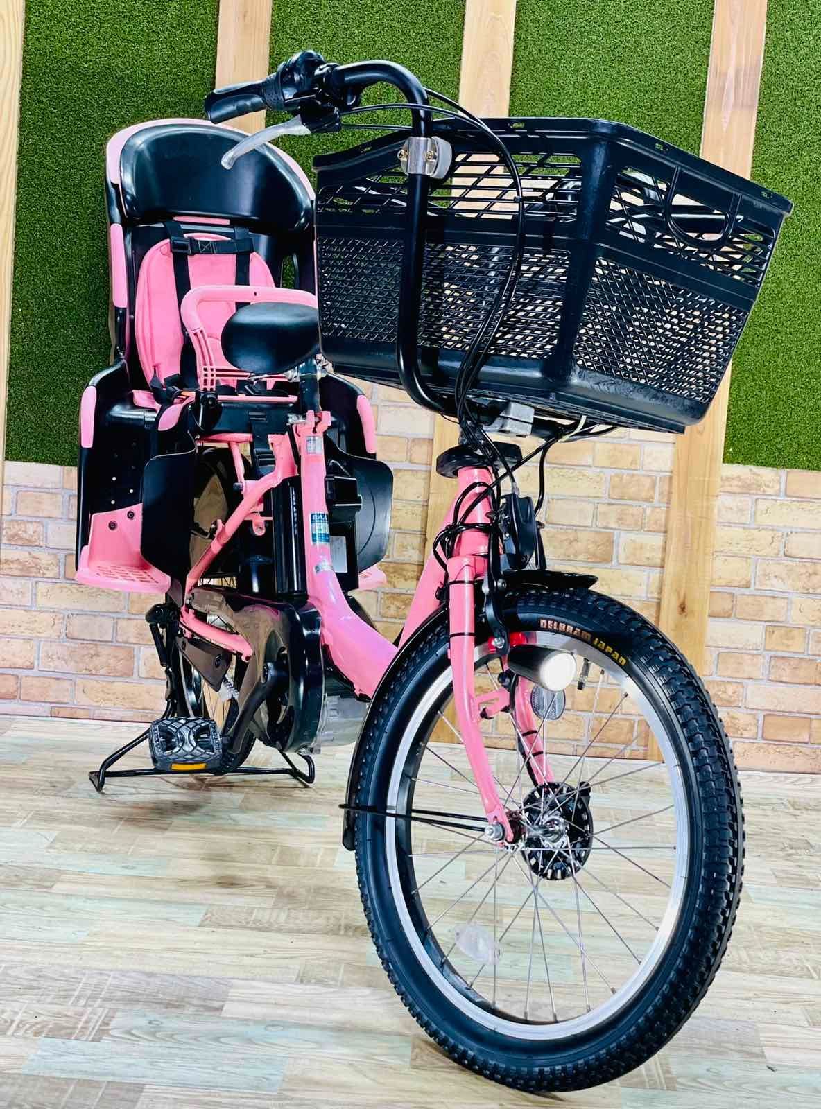 超 モデル ピンク系 即 ヤマハ パスキス 電動アシスト自転車 8.7AHバッテリー 子供乗せ 20インチ 完成車 PAS kiss H2862 BRIGHTFACE_UK