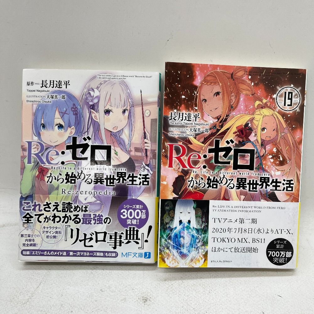 06w6860 Re:ゼロから始める異世界生活 リゼロ 19巻 リゼロ事典 長月達平 小説 書籍 【中古品】 - メルカリ