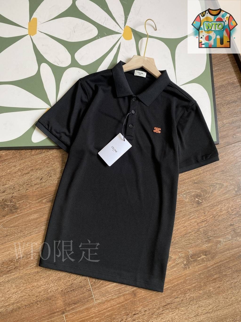 今日特価】C?line Embroidered セリーヌ 刺繍ロゴ Polo-3 - メルカリ