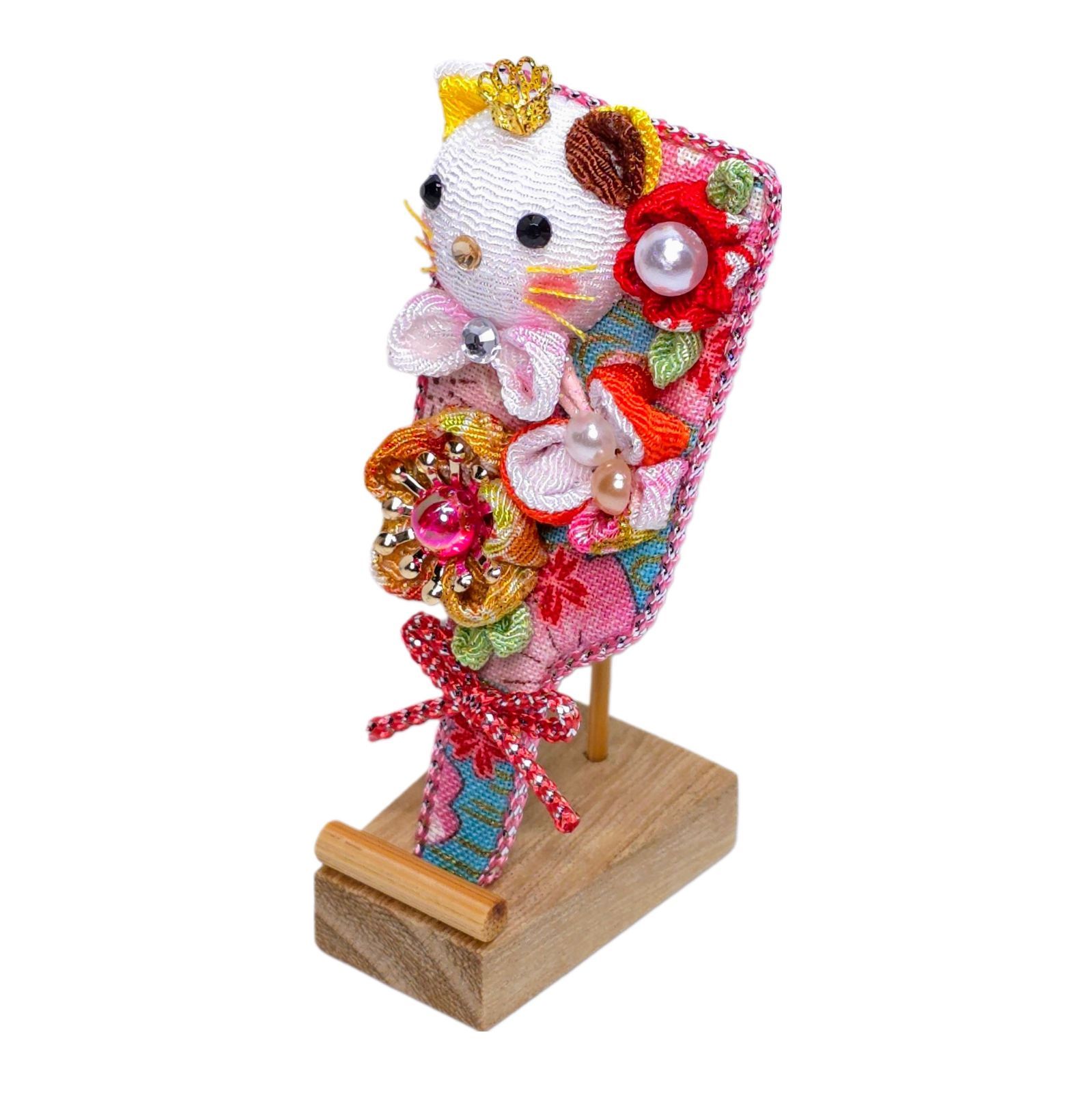 【新品未使用】ちりめん製 まねき猫びな セット Amazon｜招き猫 陶製茶缶 5色のかわいい茶筒 角砂糖ジャー