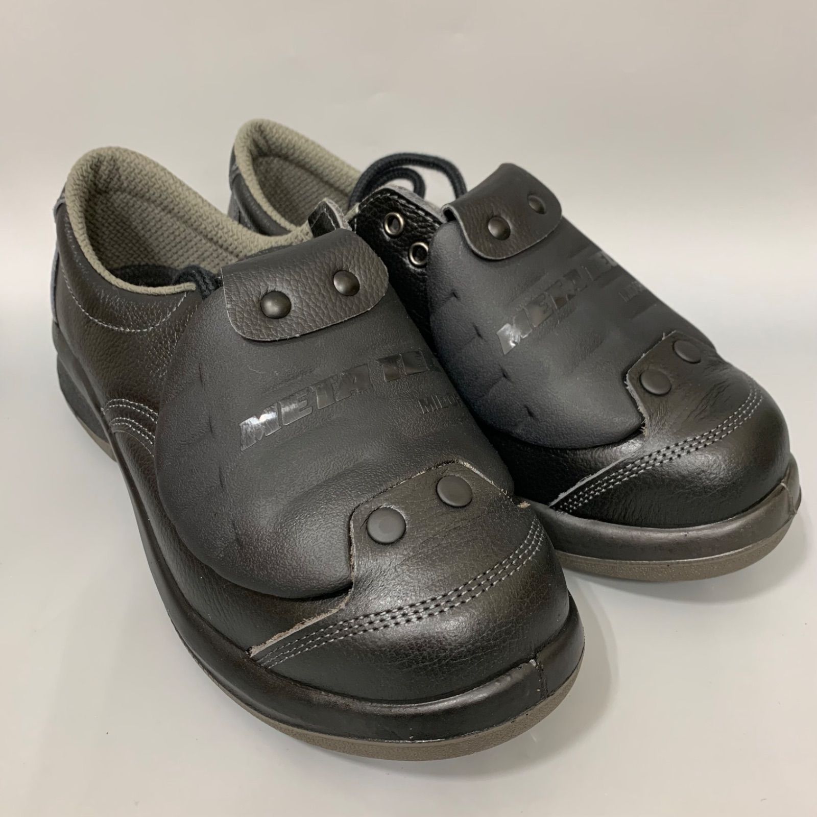 革製軽量ウレタン2層底足甲プロテクタ付安全靴