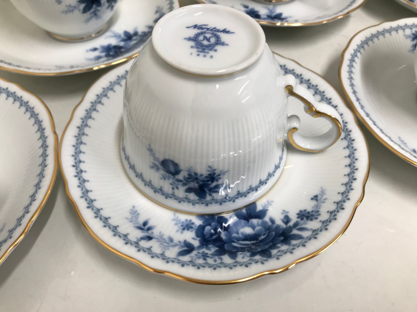 ノリタケ☆Noritake☆ゴールドライン☆カップ&ソーサー☆6客☆N4287-