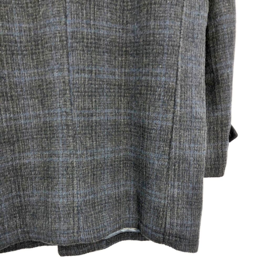 60年代 Oakbrook Sportswear ウール ハーフコート ヴィンテージ チェック グレー メンズ S相当 古着 V6508 KANDAIZUMI_COM