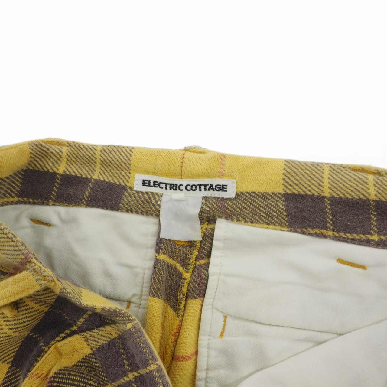 初期 エレクトリック・コテージ チェックハーフパンツ☆イエロー