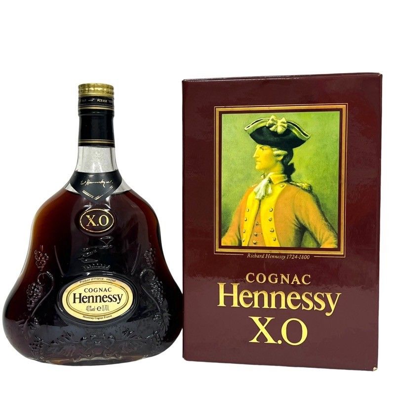 Hennessy COGNAC X.O ヘネシー XO コニャック クリアボトル 金キャップ ブランデー 700ml 40% 箱付 【未開栓】  52406K188 - メルカリ