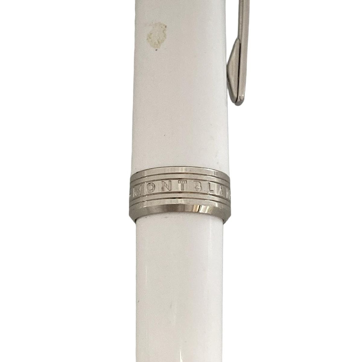 MONTBLANC - MONTBLANC(モンブラン) ボールペン美品  マイスターシュティック 白×シルバー インクあり（黒）/ツイスト式 MONTBLANC(モンブラン) ボールペン美品 マイスターシュティック