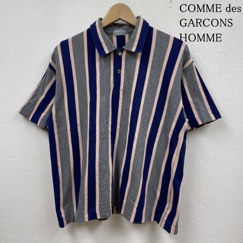 COMME des GARCONS HOMME コムデギャルソンオム ポロシャツ 半袖 半袖 ポロシャツ ハーフボタン ショートスリーブ ストライプ マルチカラー HT-100090