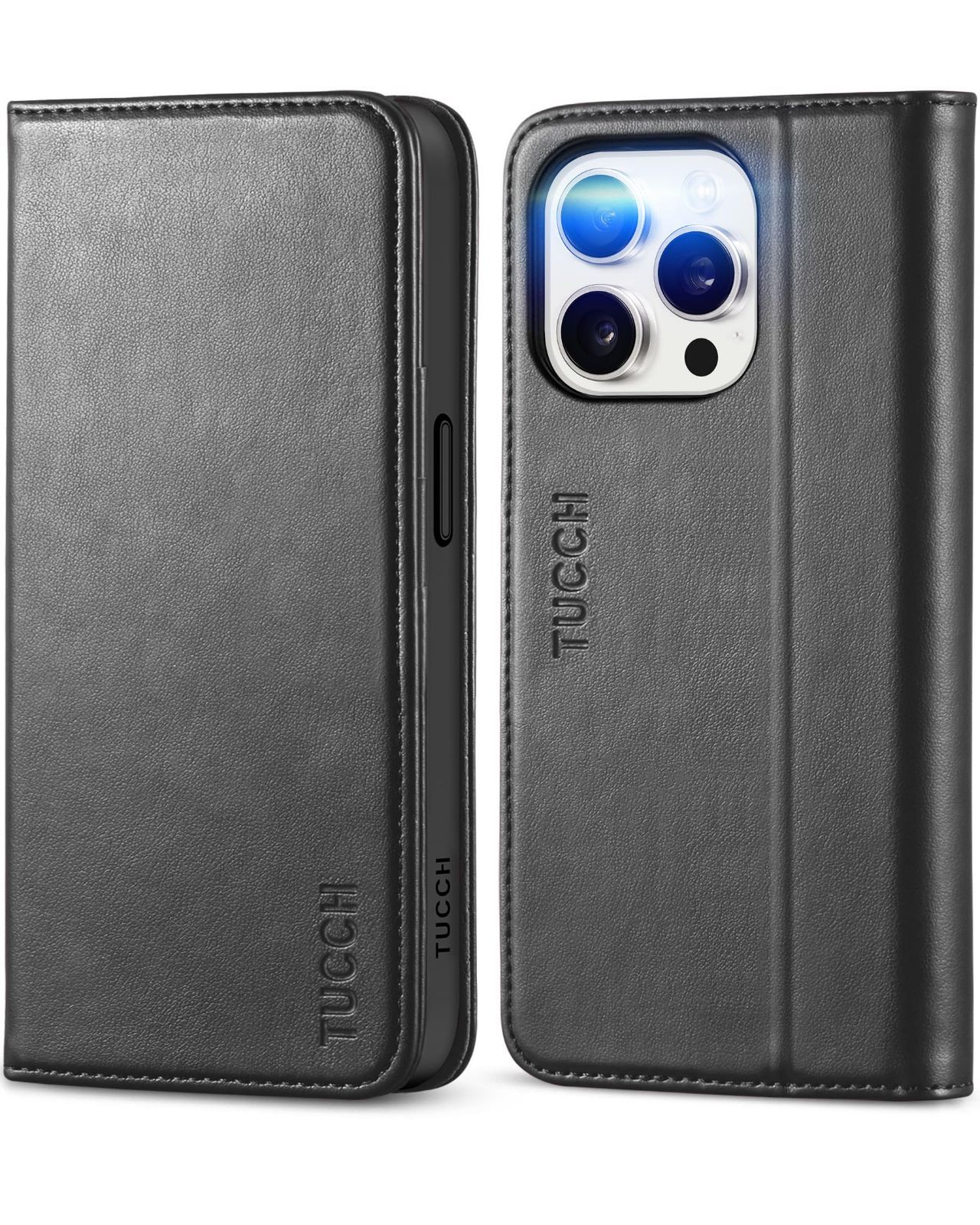 【人気商品】[RFIDブロッキング] 全面保護 横置きスタンド機能 高級PU合皮 カード収納 柔軟なTPU素材 衝撃吸収 あいほん15 手帳型 Proケース 手帳型 財布型 ケース 2023年発売 ケース アイフォン15