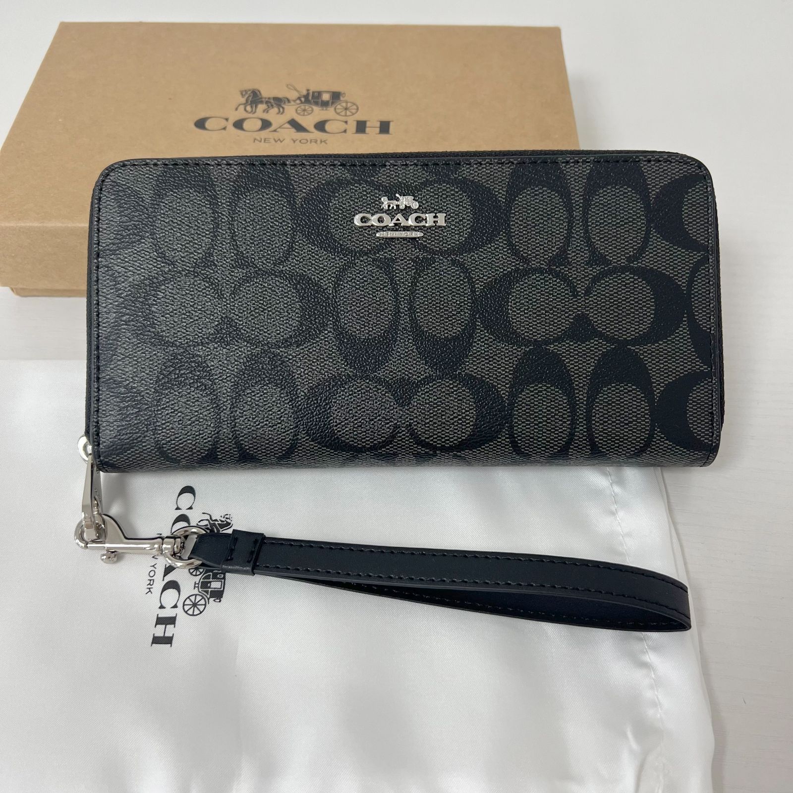 大人気 コーチ COACH 財布 長財布 FC4452 C4452 ブラック